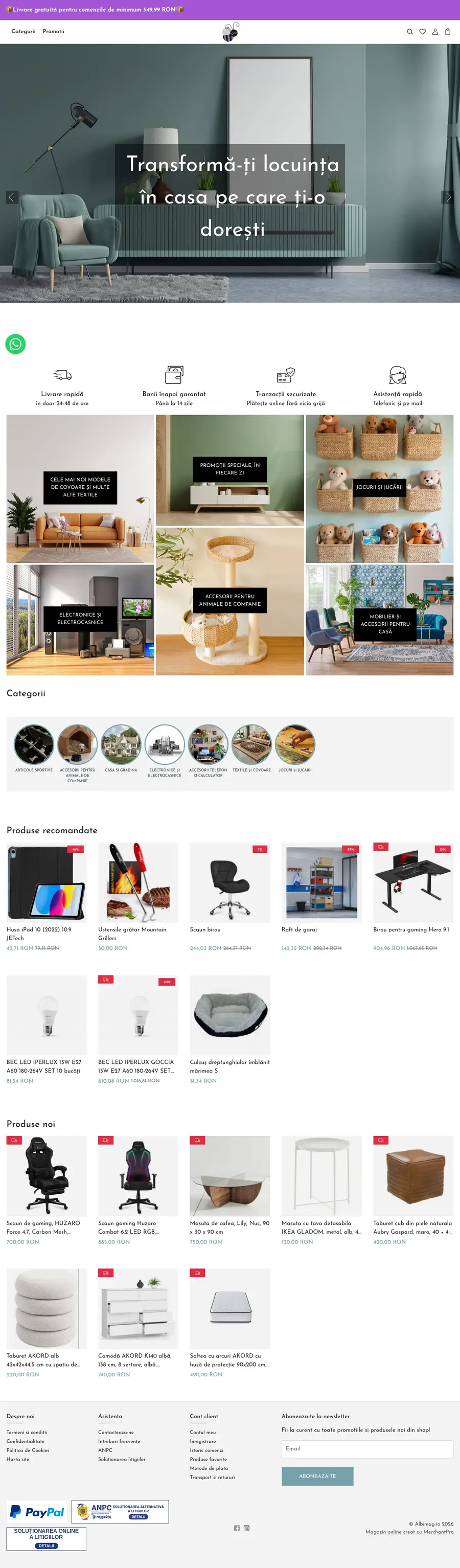 Varianta desktop a albimag.ro