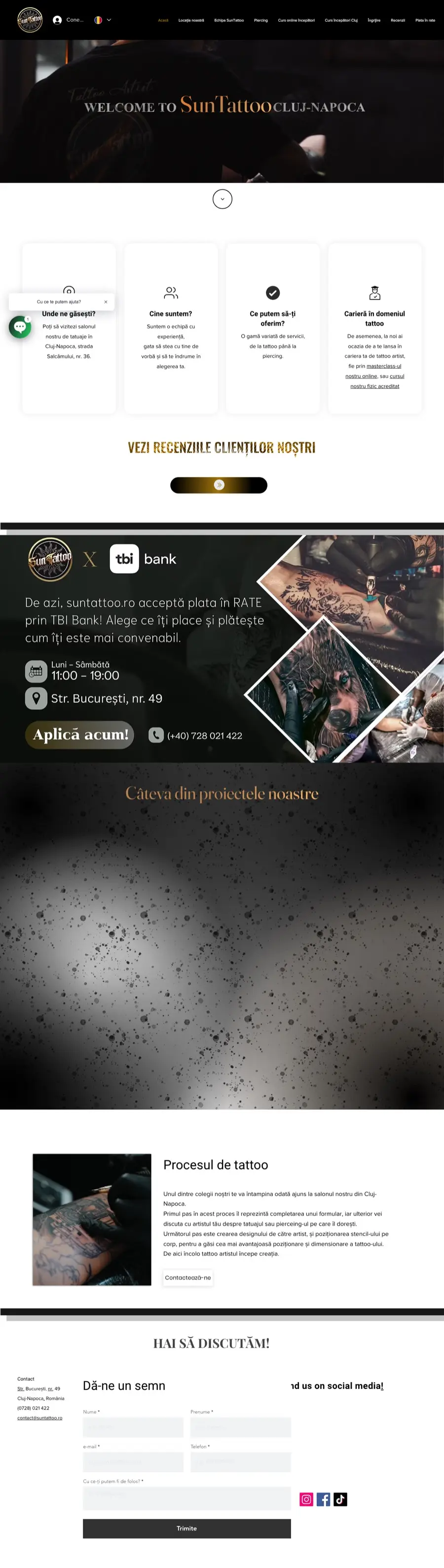 Desktop view of suntattoo.ro